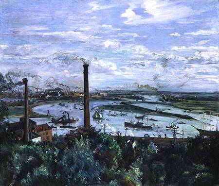 Lovis Corinth view of Blick auf den Kohlbrand